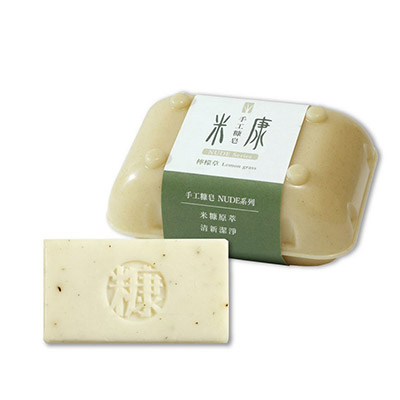 手工糠皂NUDE 系列-檸檬草(玉米盒)